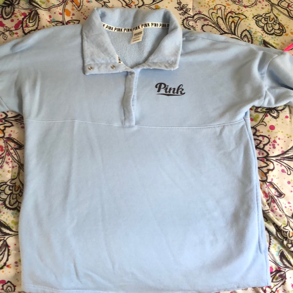 PINK Victoria’s Secret Quarter Button Up Pullover